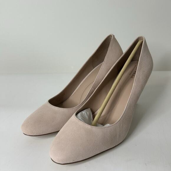 Cole Haan Heels Women's 10.5 B Gabbie Suede W26071 Pump 80 MM Pumps Peach Whip - Picture 3 of 8